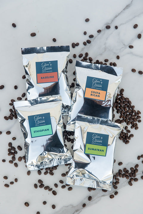 Coffee sampler and starter packs from SilverStream Coffee Roasters