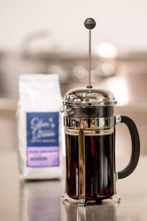 Refreshing iced coffee made from New Orleans cold brew chicory coffee