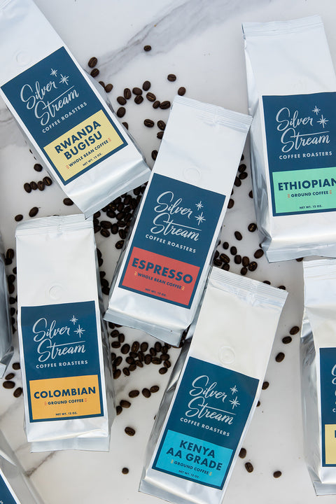 Fresh roasted single origin coffee beans from SilverStream Coffee Roasters