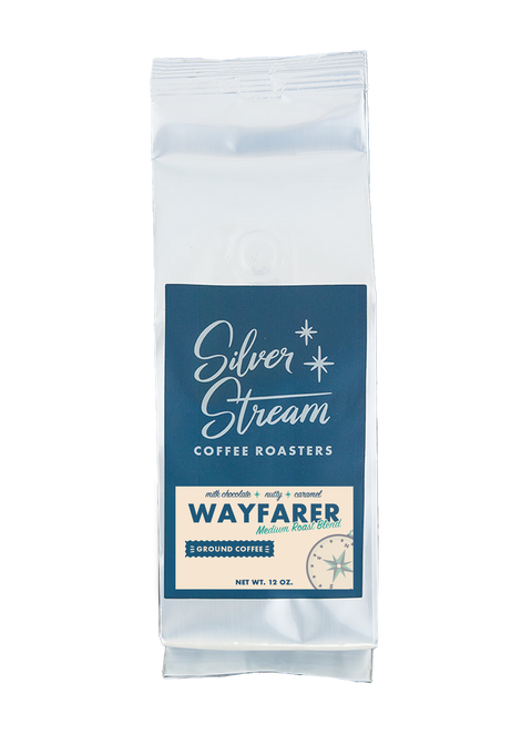 Wayfarer breakfast blend ground coffee beans from SilverStream Coffee Roasters