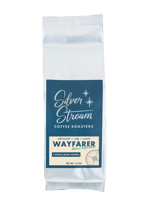 Wayfarer breakfast blend coffee bag from SilverStream Coffee Roasters