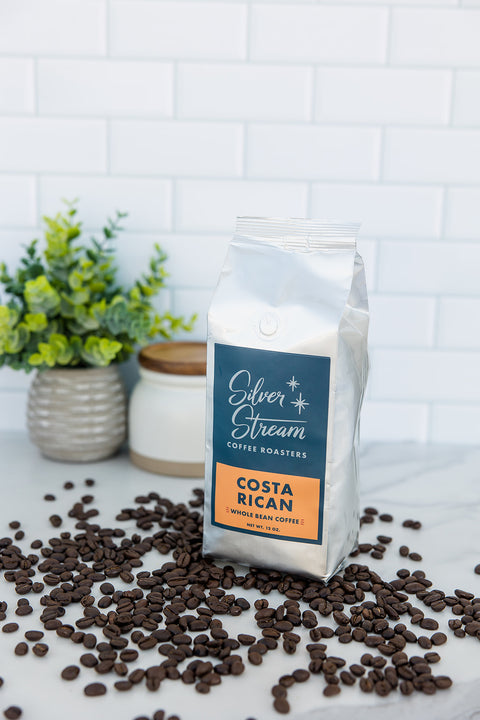 Costa Rica Tarrazu coffee bag from SilverStream Coffee Roasters
